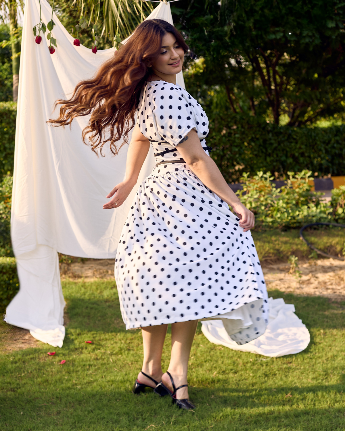 Dottie Dot Midi Dress