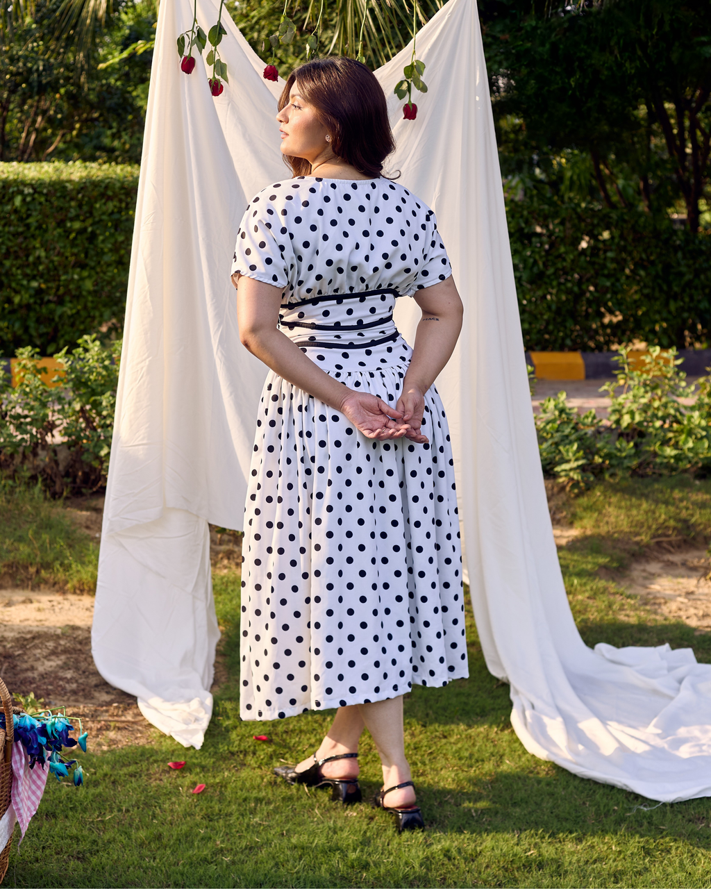 Dottie Dot Midi Dress