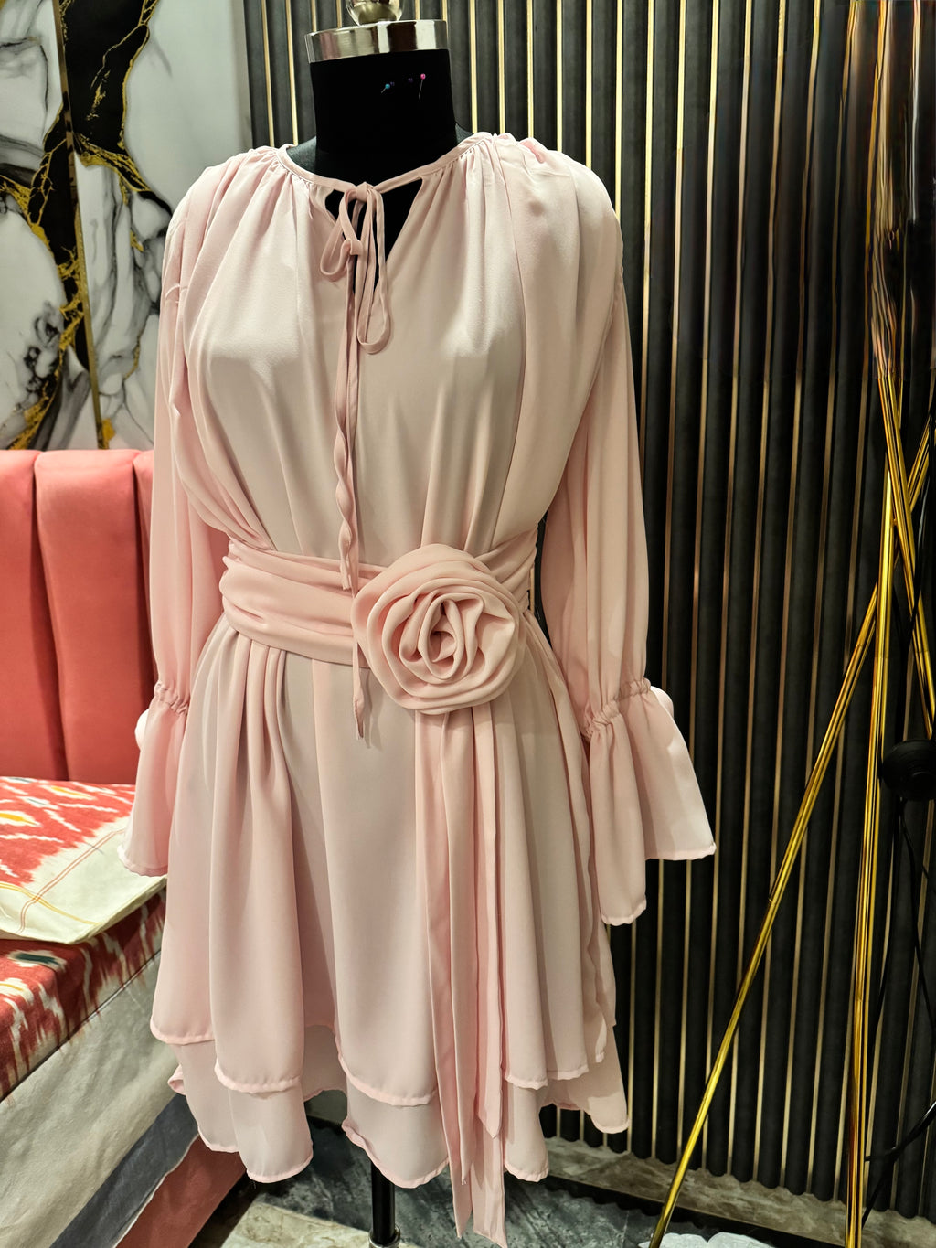 Rosette Mini Dress
