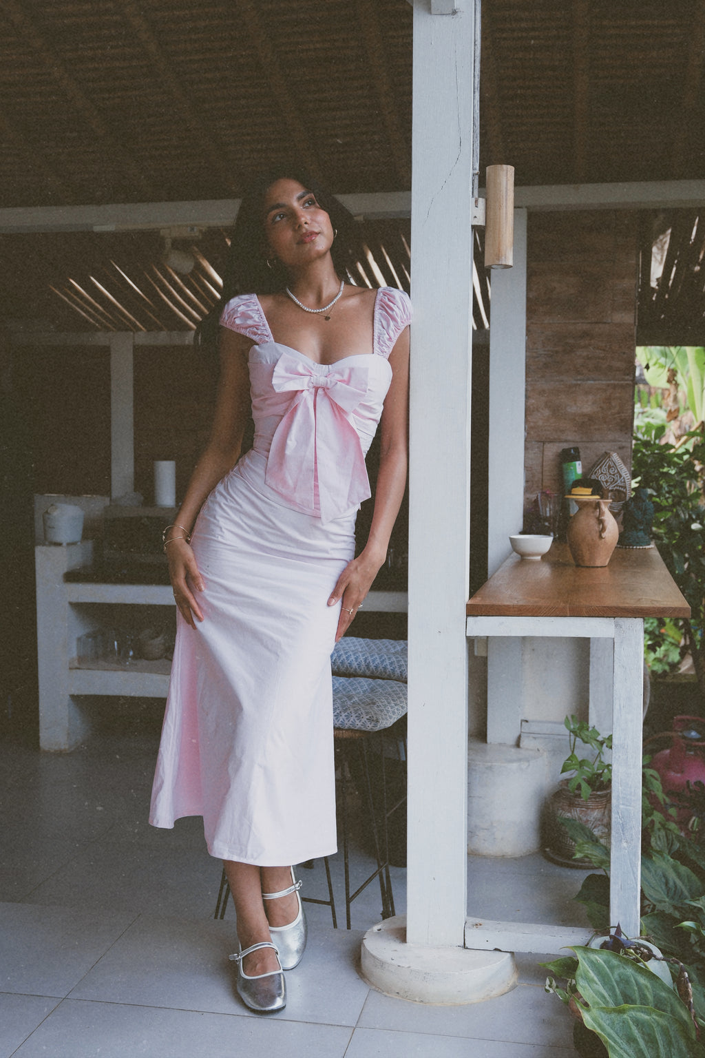 Rosaline Bow Corset Set