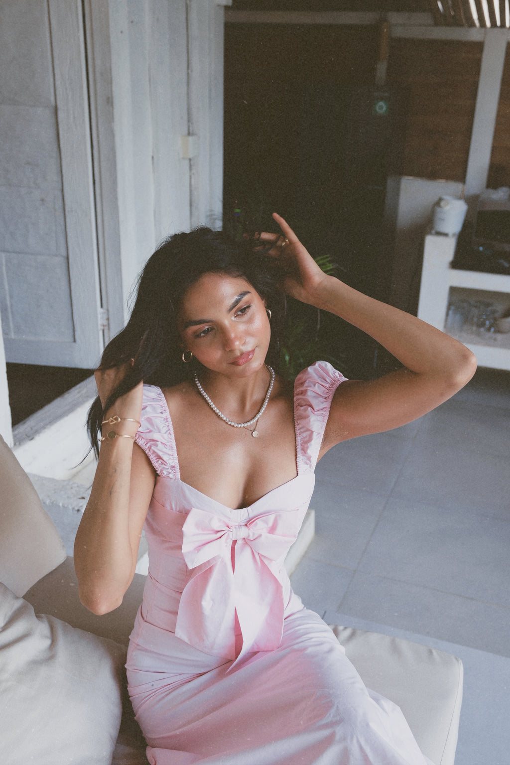 Rosaline Bow Corset Set