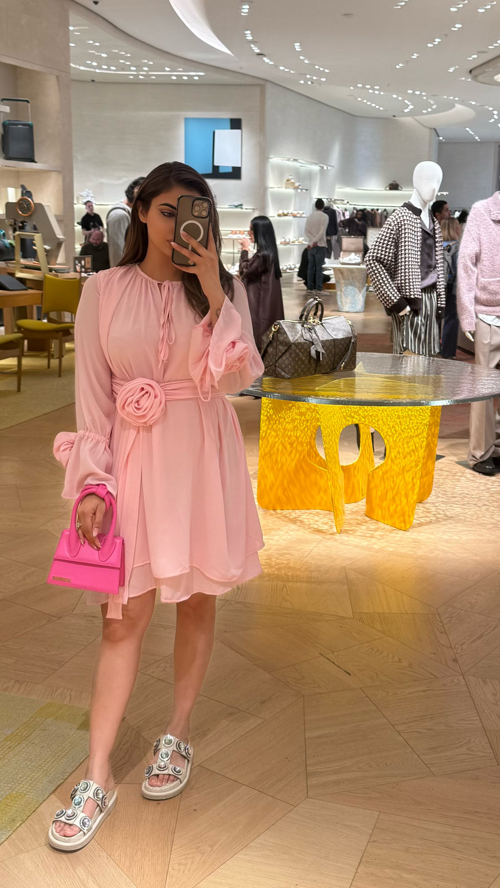 Rosette Mini Dress