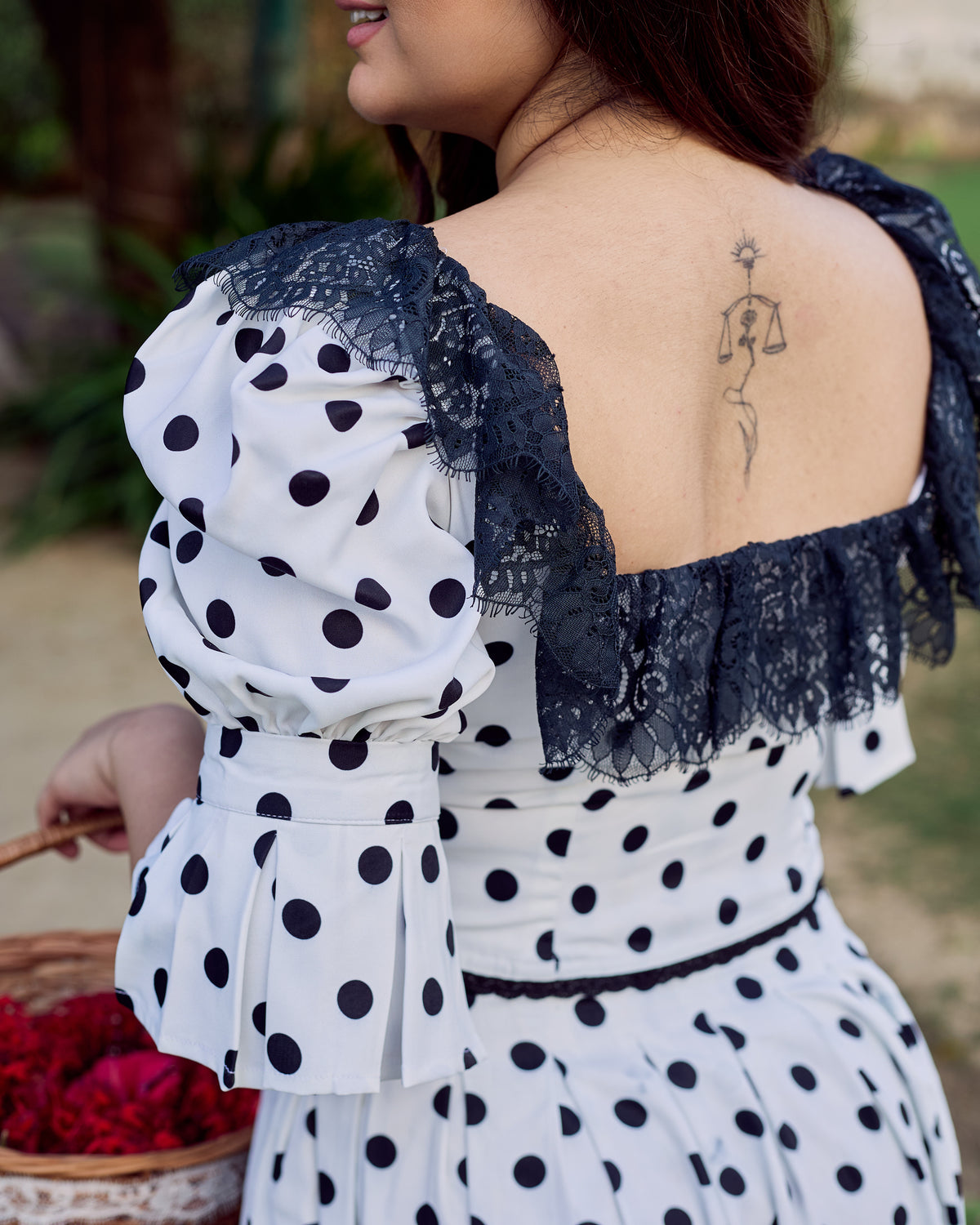 Sweet Dottie Pleated Skirt
