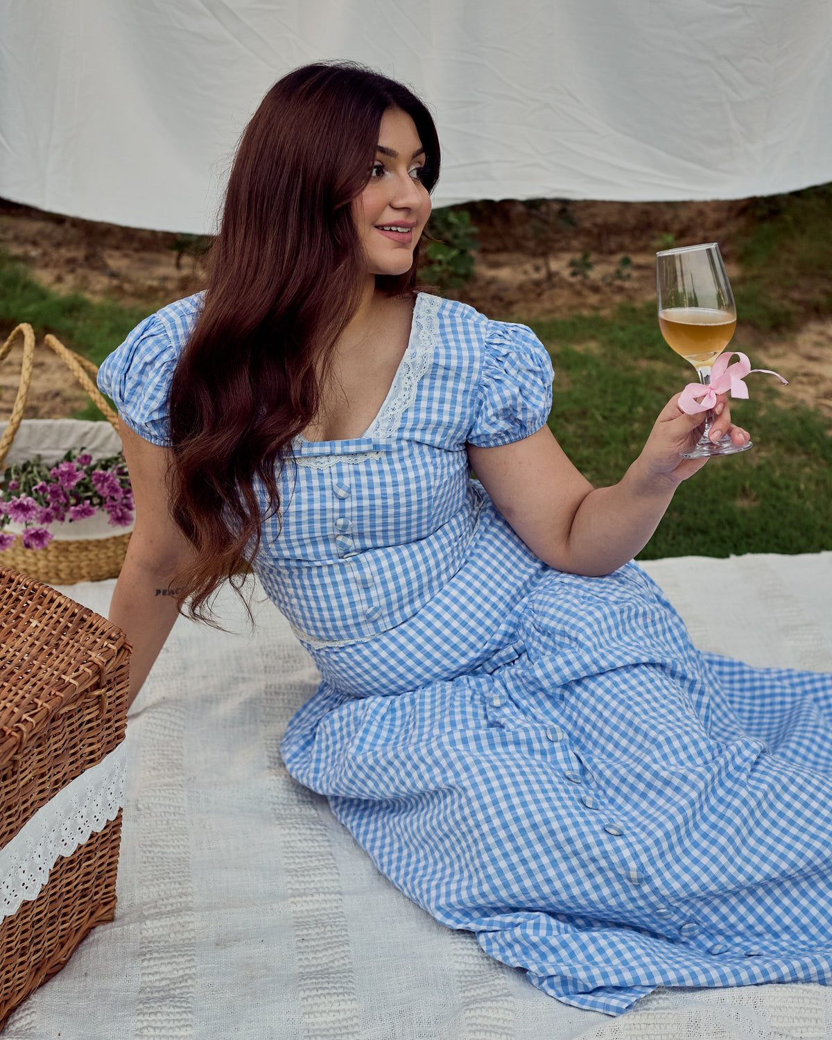 Gingham Cottage Set