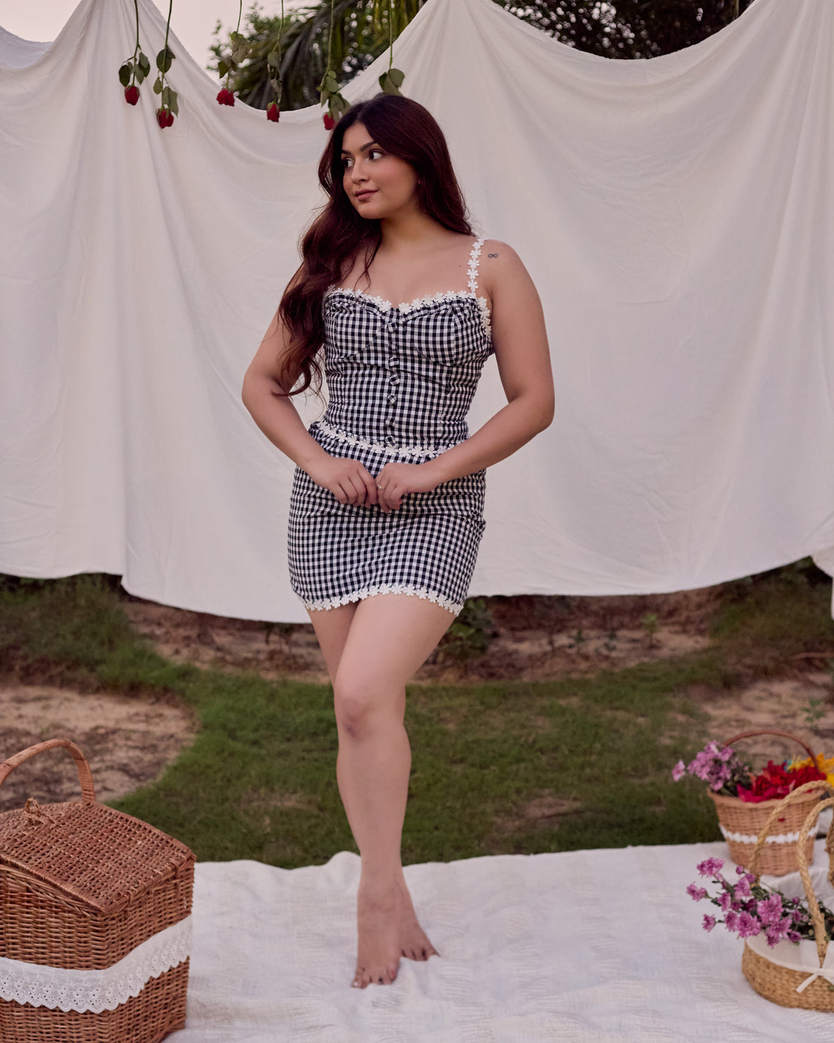 Gigi Gingham Skirt Set