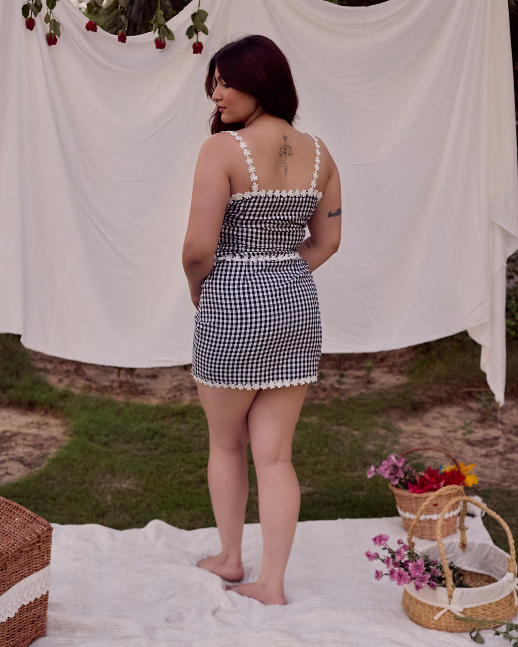 Gigi Gingham Skirt Set